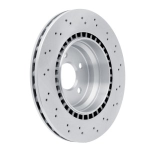 Mercedes-Benz E63 AMG Brake Rotor (1) - Rear - R1 Concepts - Drilled - `03-`11